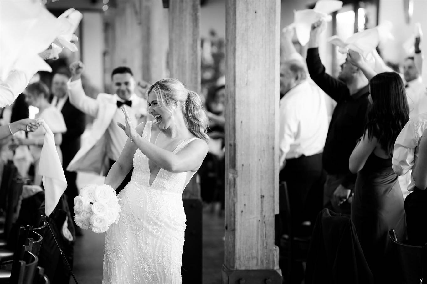 Steve and Liv - undeniably two of the greats. 
I was thrilled to be a part of their ceremony and reception with such a super crew and venue ❤️❤️

I love these photos by @rick_liston capturing what has quickly become a very popular entrance trend, the