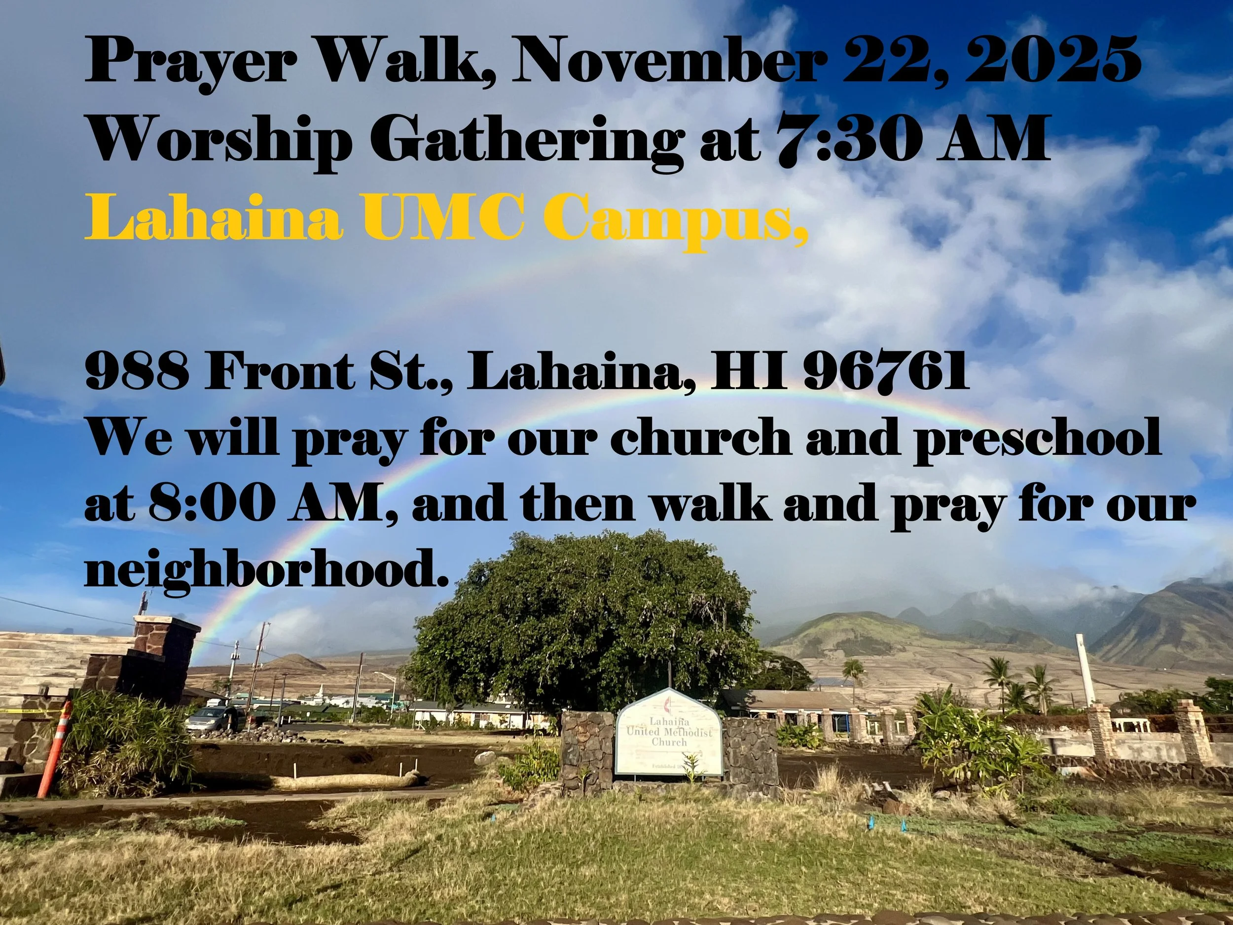 Lahaina Prayer Walk, November 22, 2025