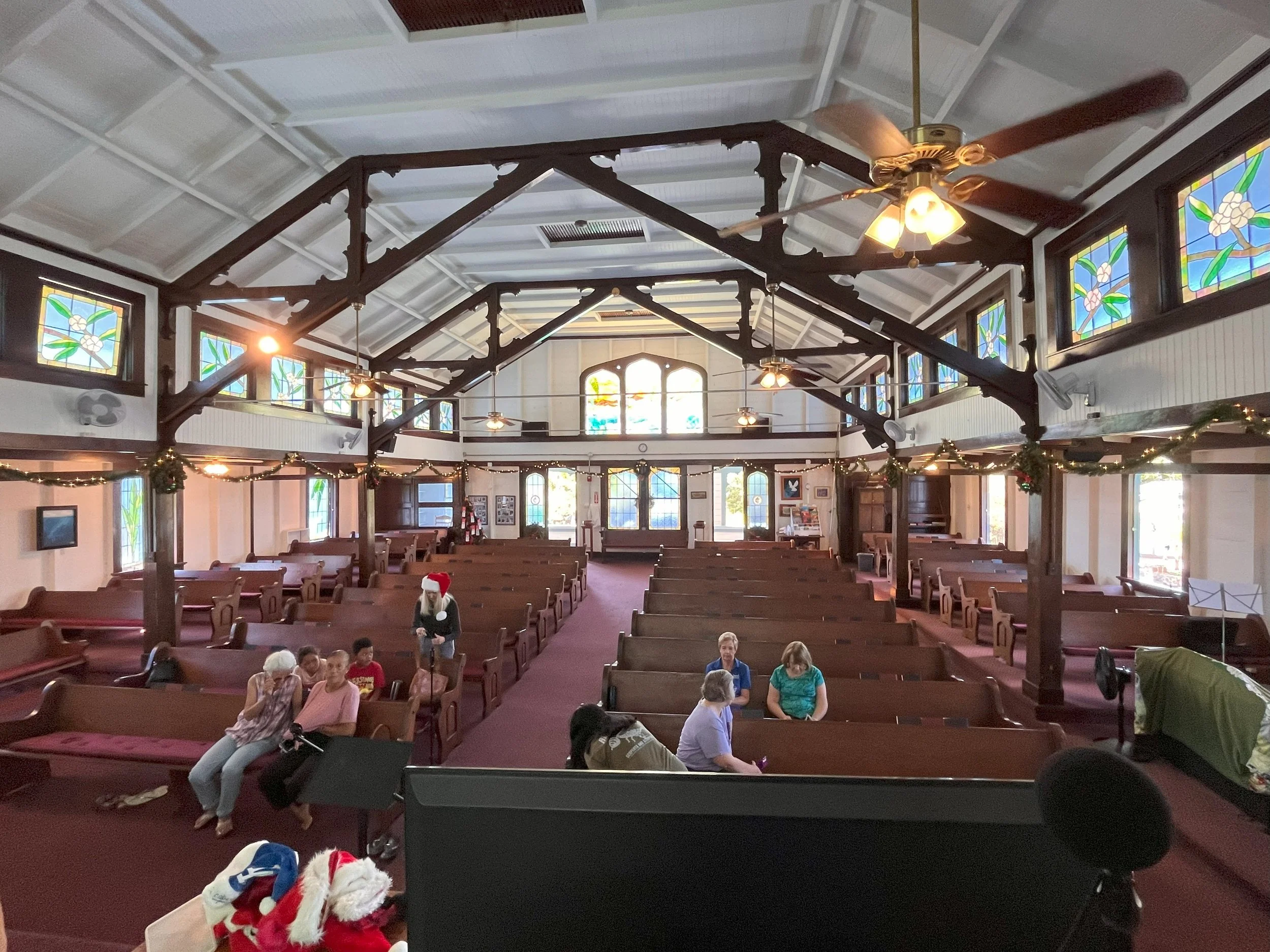 Church Before the Fire (inside, facing the entrance)
