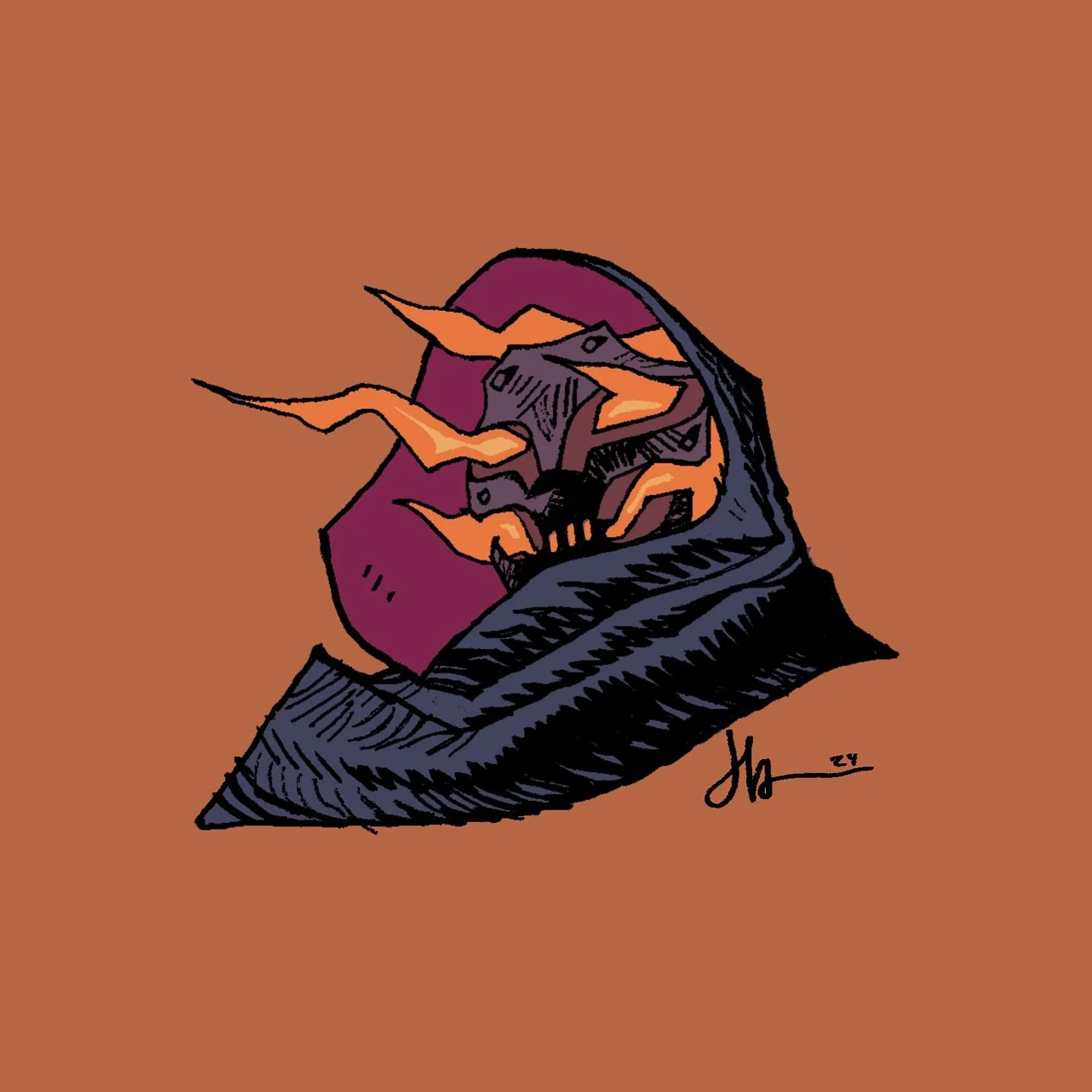 Another DOCTOR DAMNED doodle. 

For comics and more join my NEWSLETTER at the link in bio. #comics #cartoonist #halloween