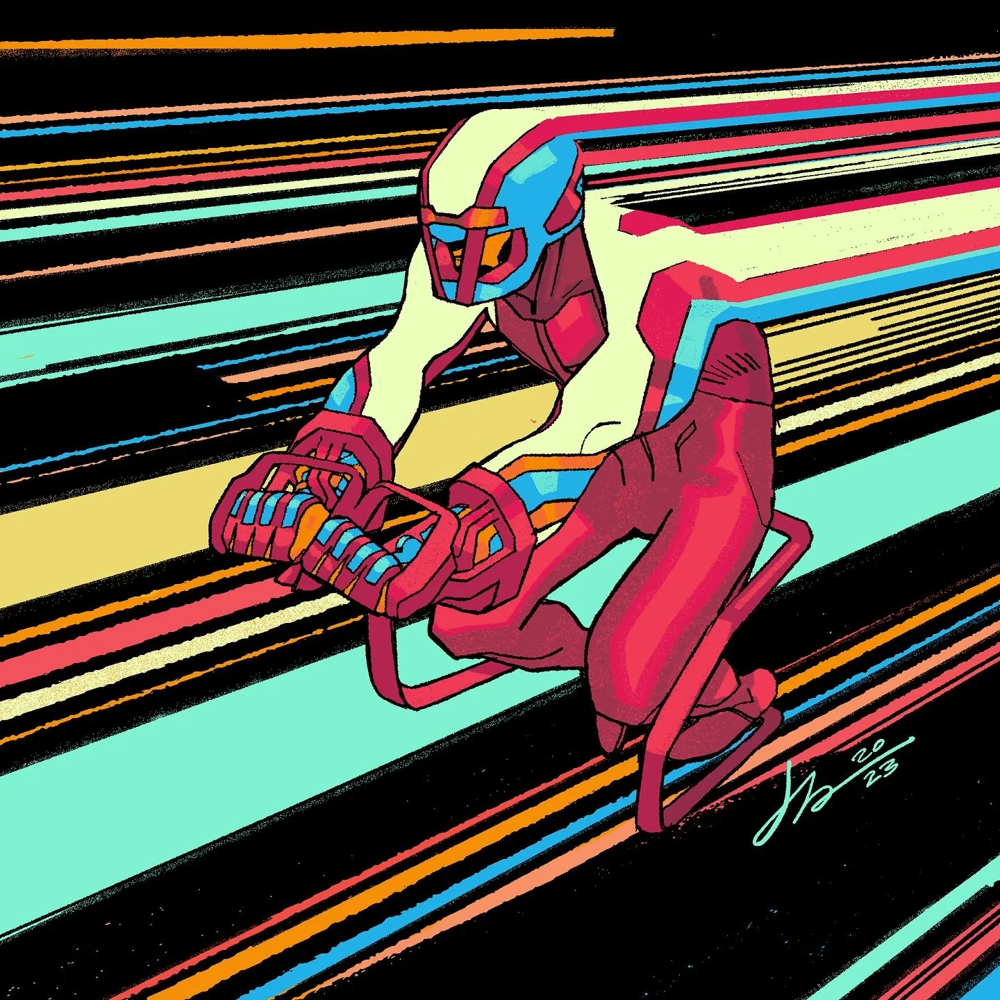 Another original supery fella. - 
Comics &amp; more on my NEWSLETTER at the link in my bio. 
#comics #comicbooks  #characterdesign