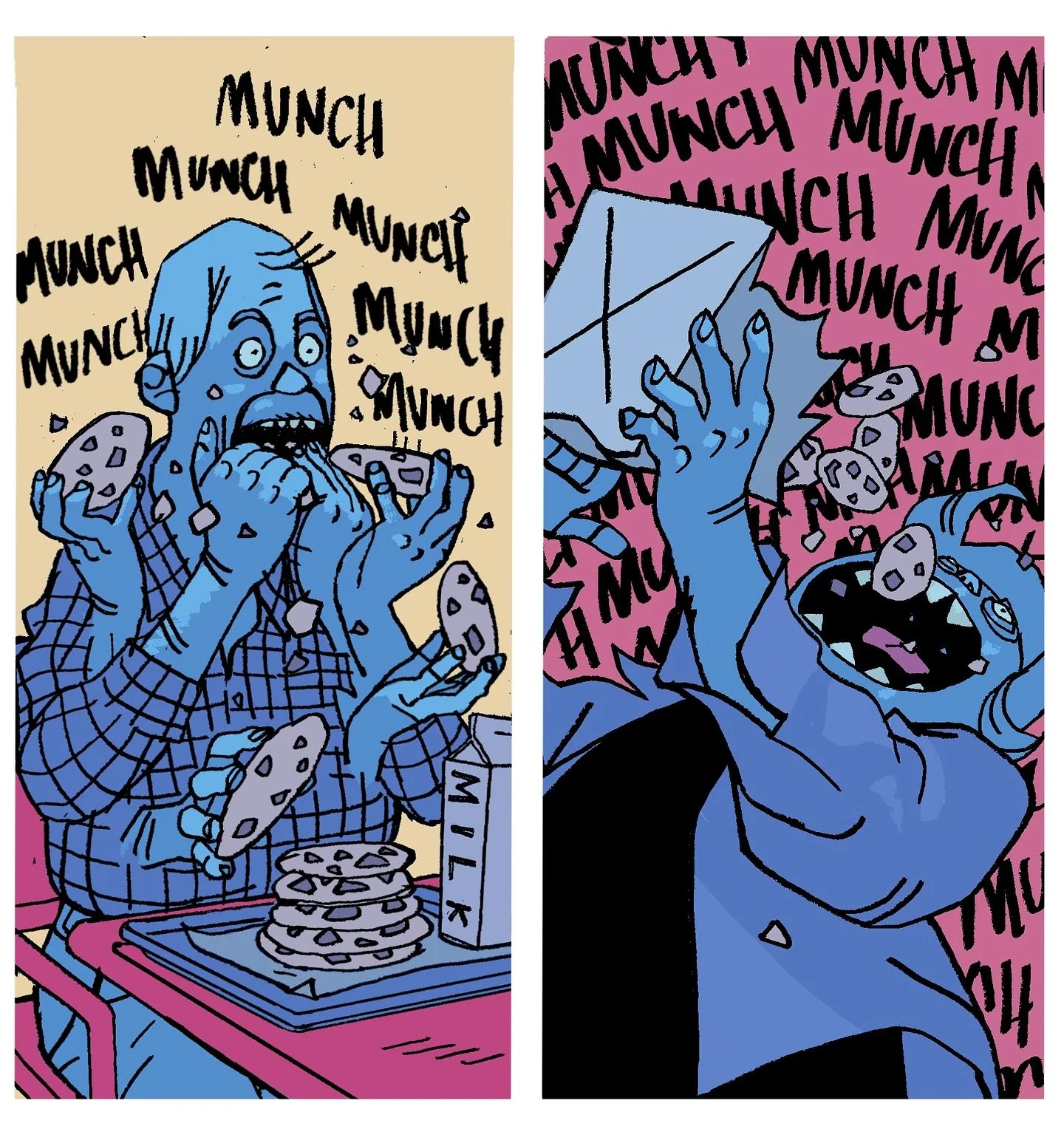 Best panels I&rsquo;ve ever drawn? Or bestest? &mdash; New comic coming to my NEWSLETTER later this week. Join at the link in bio. 

#comics #cartoonist #comicbooks #cookies