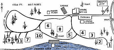 Crooked Lake Resort has 11 cabins right next door. They also have gas, bait and a liquor store for your convenience. Give them a call at 218-220-0211