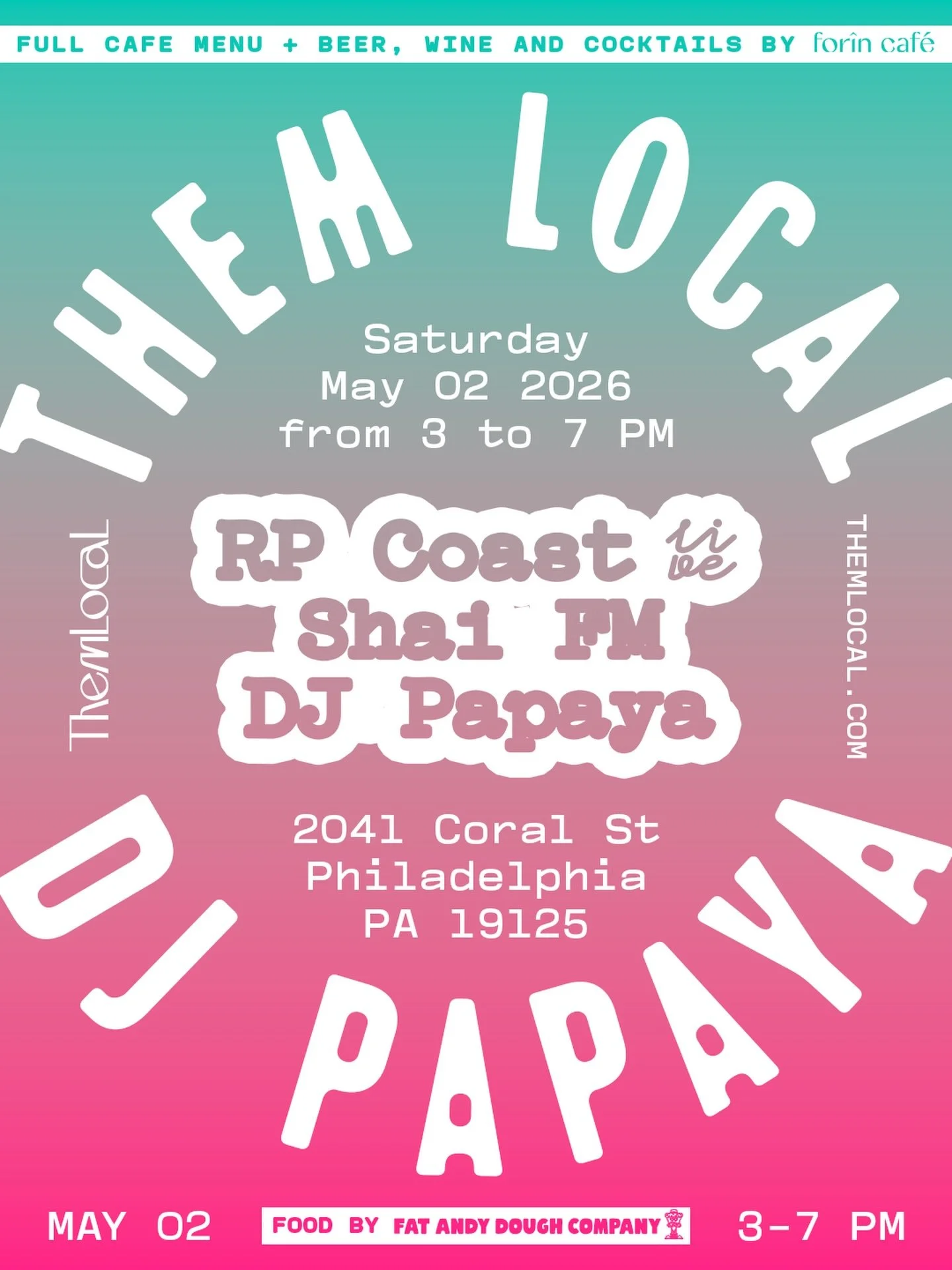 DJ Papaya will be the first curator for our event series at our newly opened location on Coral Street ( inside @forincafe ) in the heart of East Kensington 🌏 Over the next five months, we will host a lineup of showcases featuring some of Philadelphi