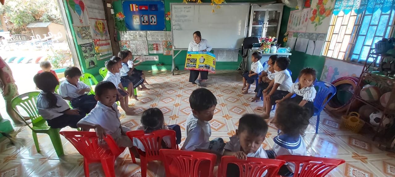 WAH Cambodia Dengue healthcare program Dr Rany teaching.JPG