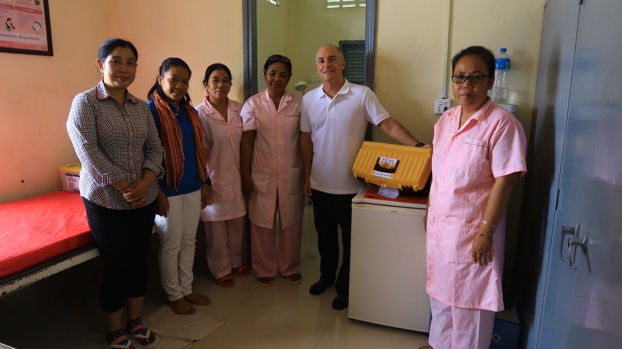 Cambodia health centre midwife emergency kits WAH Cambodia.JPG