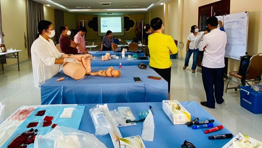 Team WAH is busy preparing for next weeks midwife refresher training sessions in partnership with the local health authority,  and KK Women&rsquo;s &amp; Children&rsquo;s Hospital Singapore. Our first in-person emergency simulation sessions for over 