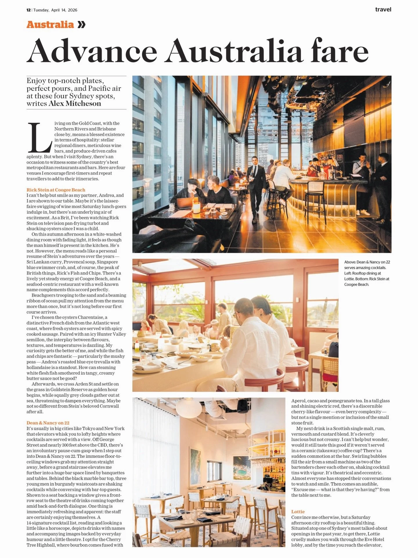 Sydney, Taipei, and Brooklyn have formulated and continue to execute hospitality scenes without parallels. 

There&rsquo;s Sydney&rsquo;s big-city gilded-chefs feel; Taipei&rsquo;s constant warmth and ingenious flavours; New York&rsquo;s famous, mons