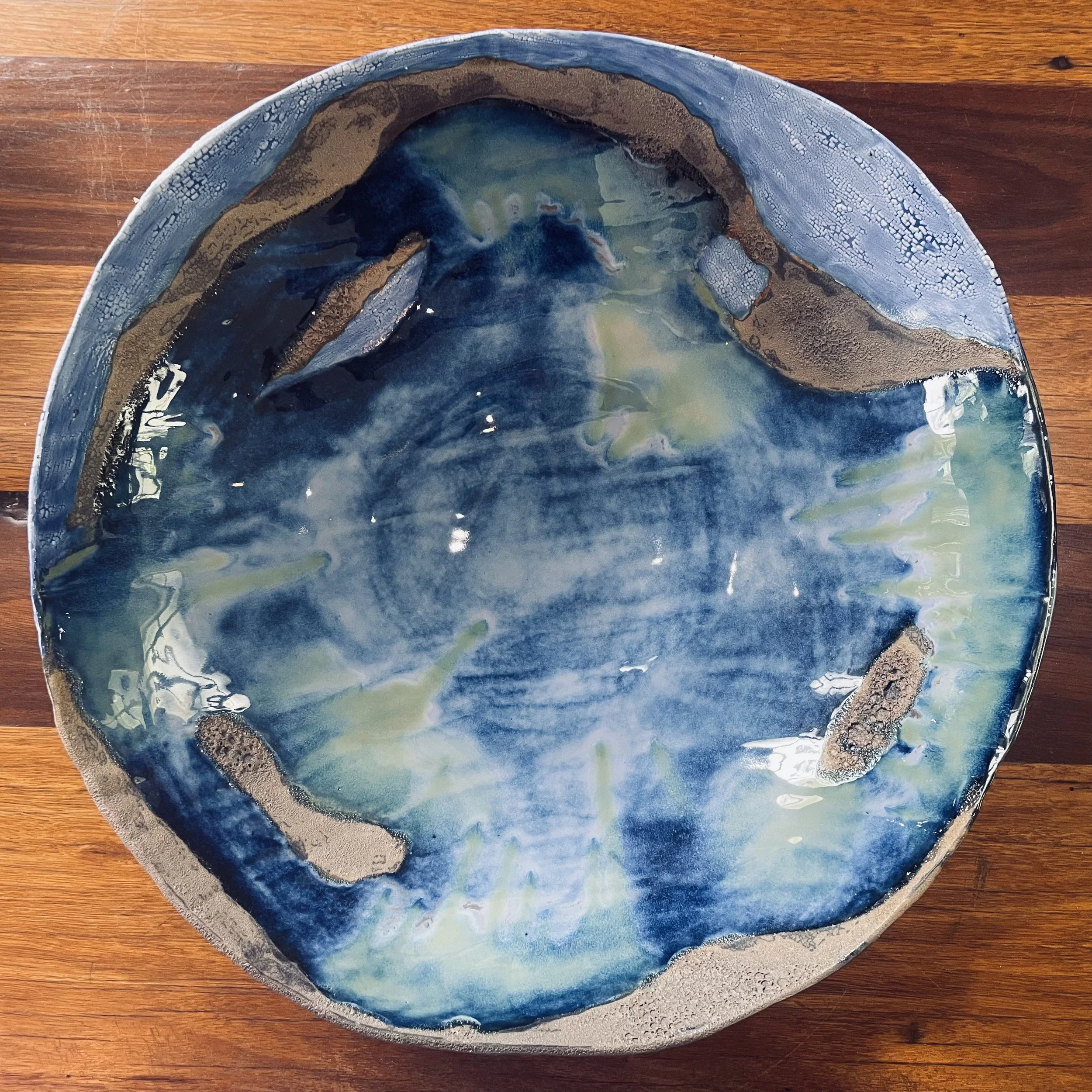 Large Blue Bowl