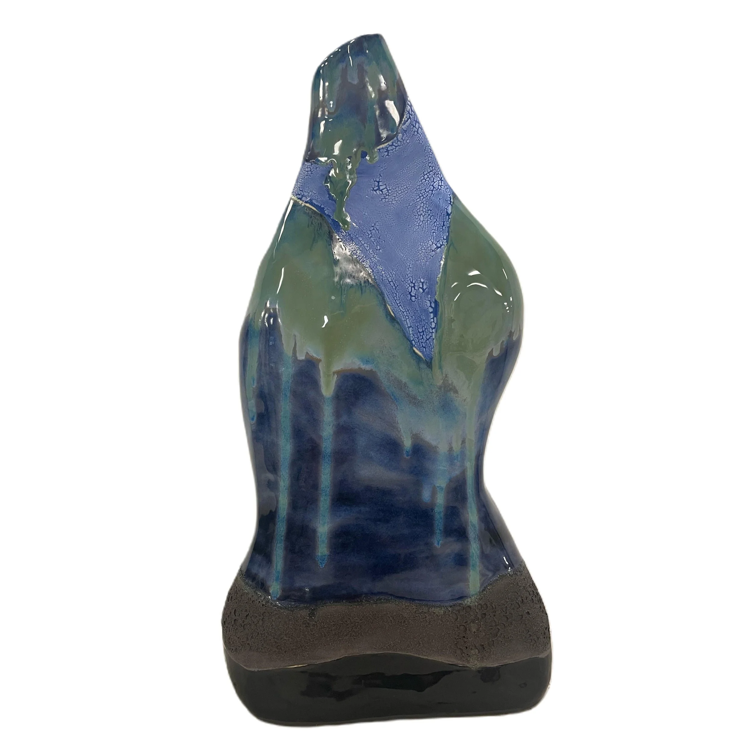 SOLD - Tall Blue Vessel #1