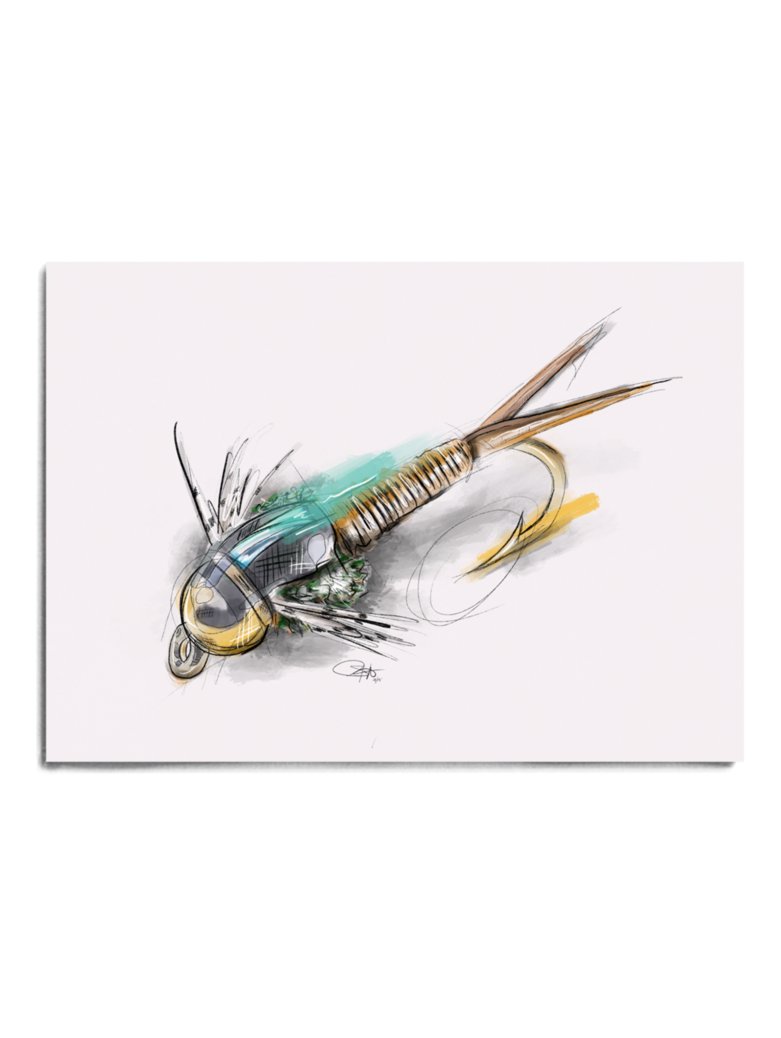Fly Series - Copper John Print