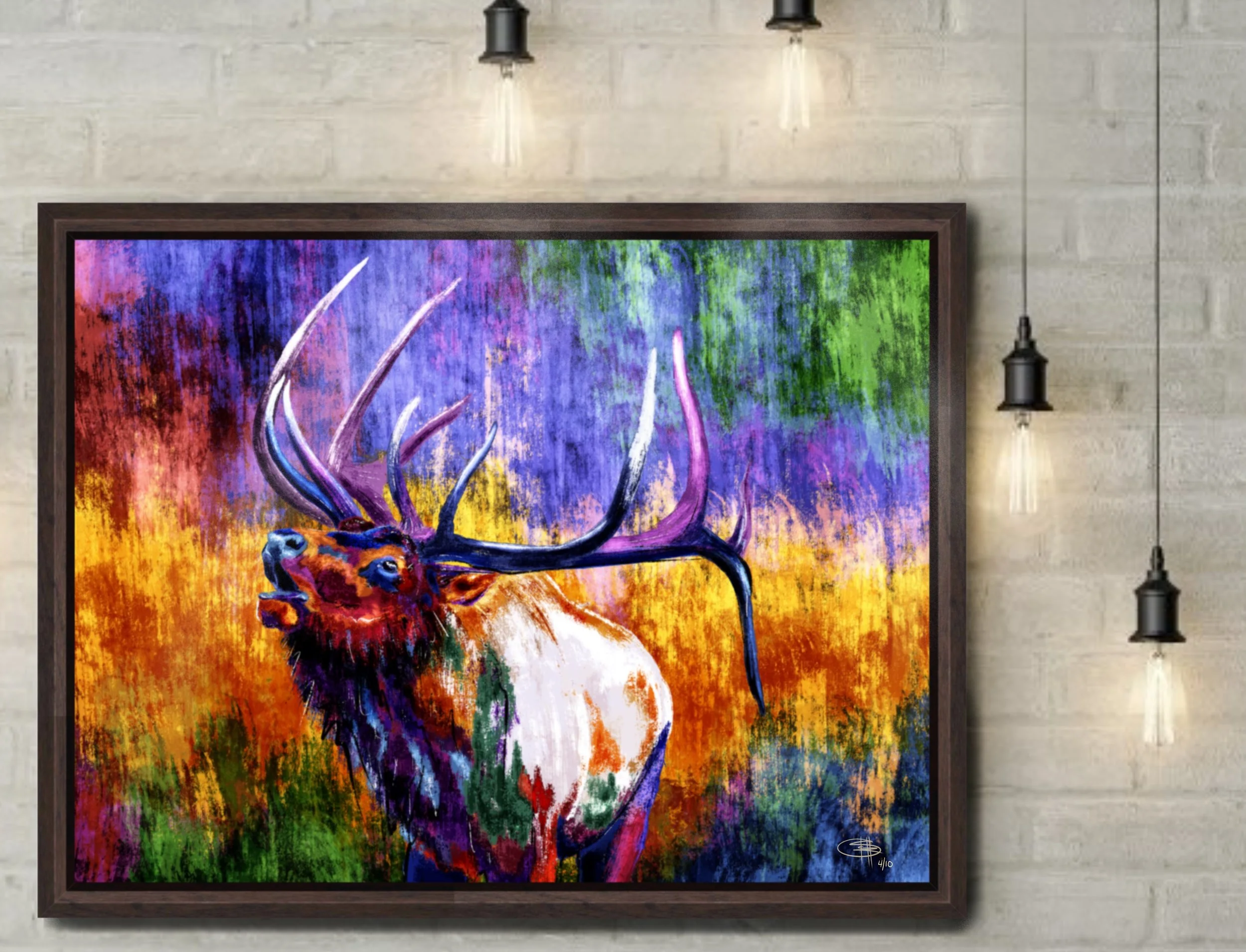 Limited Edition - Bull Elk Canvas