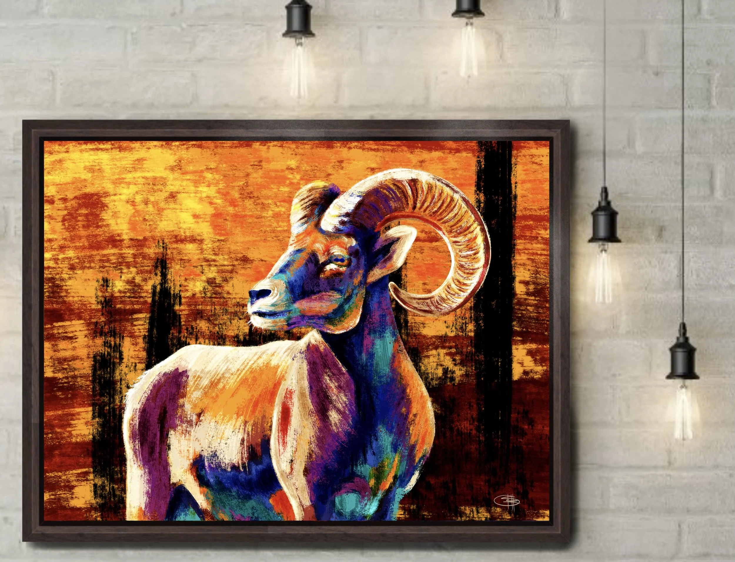 Limited Edition - Bighorn Sheep Canvas