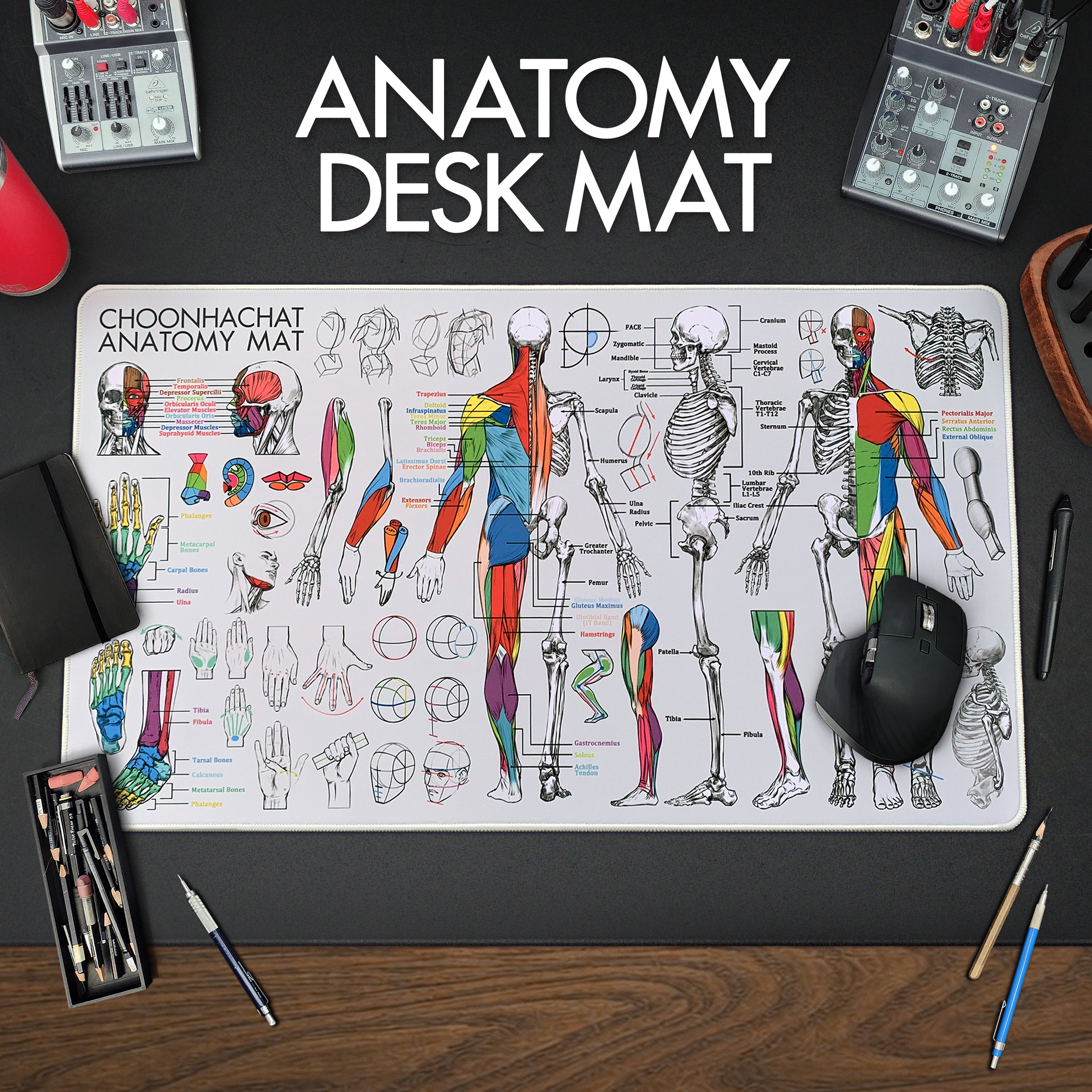 Choonhachat Anatomy Desk Mat