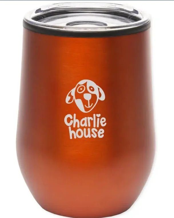 NEW- Amber Engraved Cup