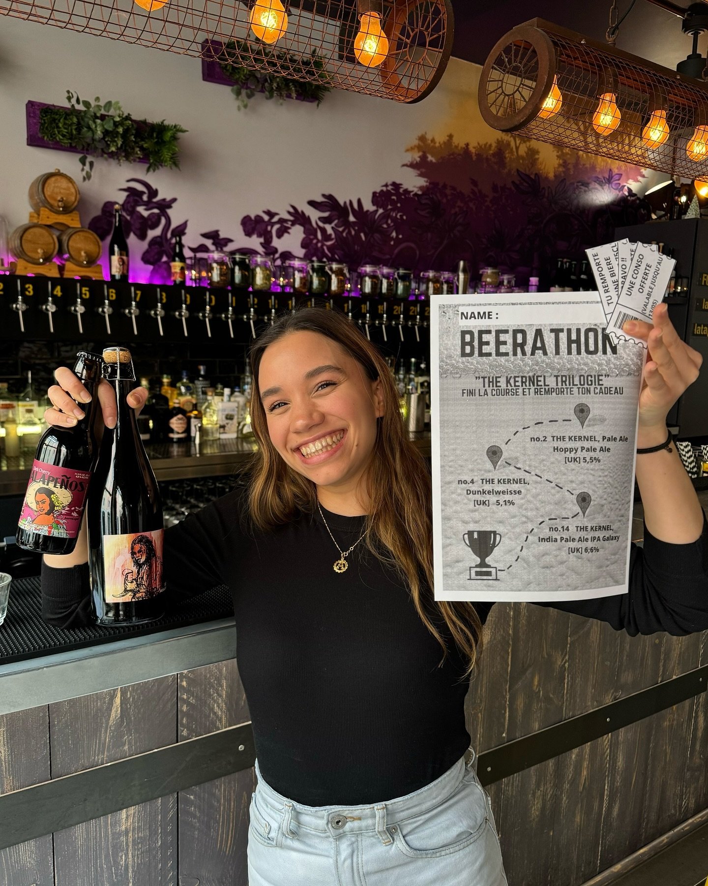 This weekend is the Geneva marathon and this year our famous Beerathon is come back for a second edition sponsored by The Kernel brewery!! 🍺🏃🏻&zwj;♂️ 

**The rules are simple** 

🖐 the race is composed of 3 beers of 33cl 🍺 (from hoppy pale ale, 