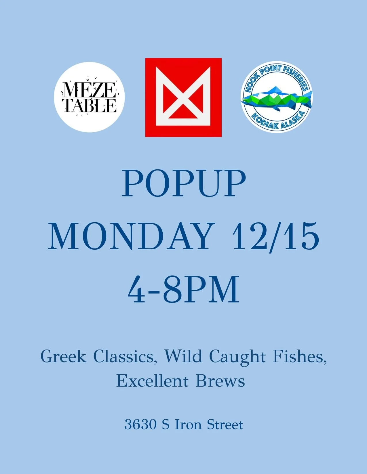 Meze Table And Hookpoint Fisheries Are Teaming Up With Marz Brewing To Bring You The Freshest Of Fish, The Boldest Of Flavors, And The Strongest Of Brews to Beat These Cold Weather Blues.
Grab Your Favorite People And Feast On Mediterranean Flavors W