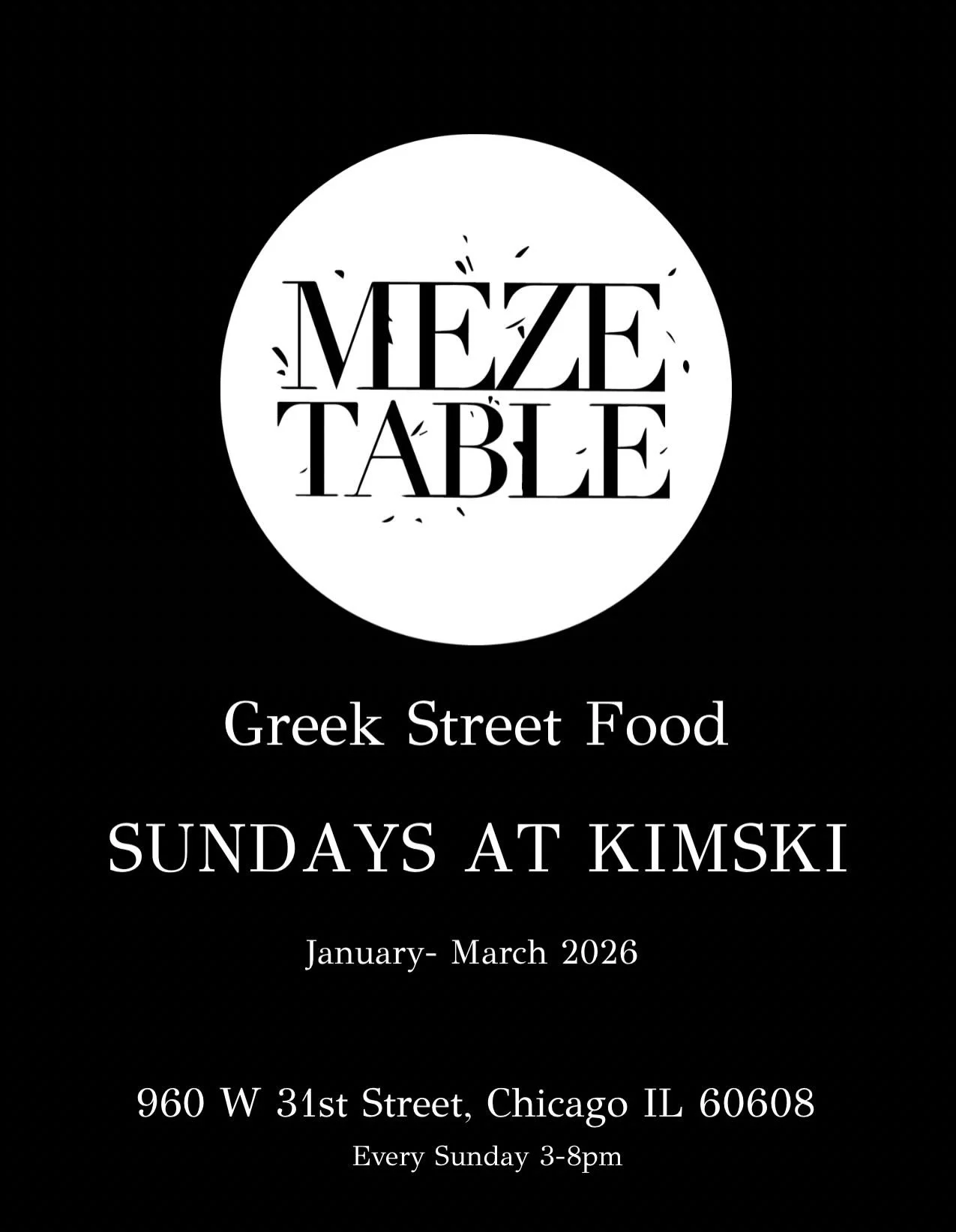 Meze Table Is Cooking Up All Your Greek Food Favorites Every Sunday, January-March, At Kimski! 

Thirteen Sundays Of Meze Table, Weekly Specials, And Take Home Items&hellip; @thebeths_ Are Cooking Up Mediterranean Happiness To Get Us Through This Col