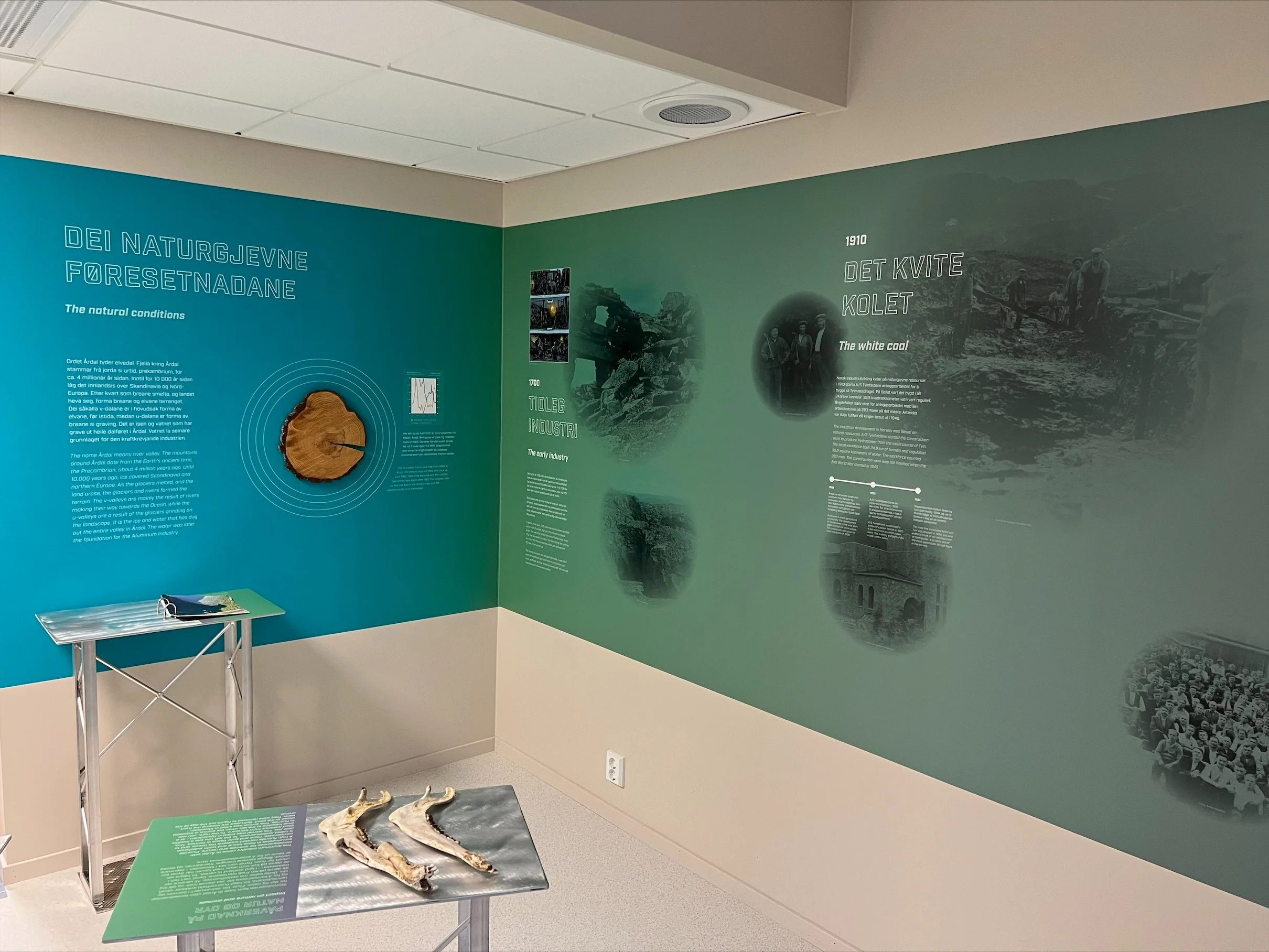 Årdal visningssenter - frå grått til grønt