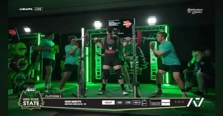 ‼️ a couple more member SHOUT OUTS from the @usapowerliftingny State Championships this past weekend. 

Here&rsquo;s @joey_mishto hitting a 182.5kg/402lb squat, and @jacksonmoore_28 hitting a 237.5kg/523lb ATPR deadlift!!!

Way to get it done, gentle