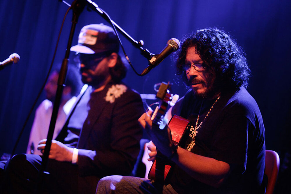 Raimundo Amador and Fernando Vacas performing live.