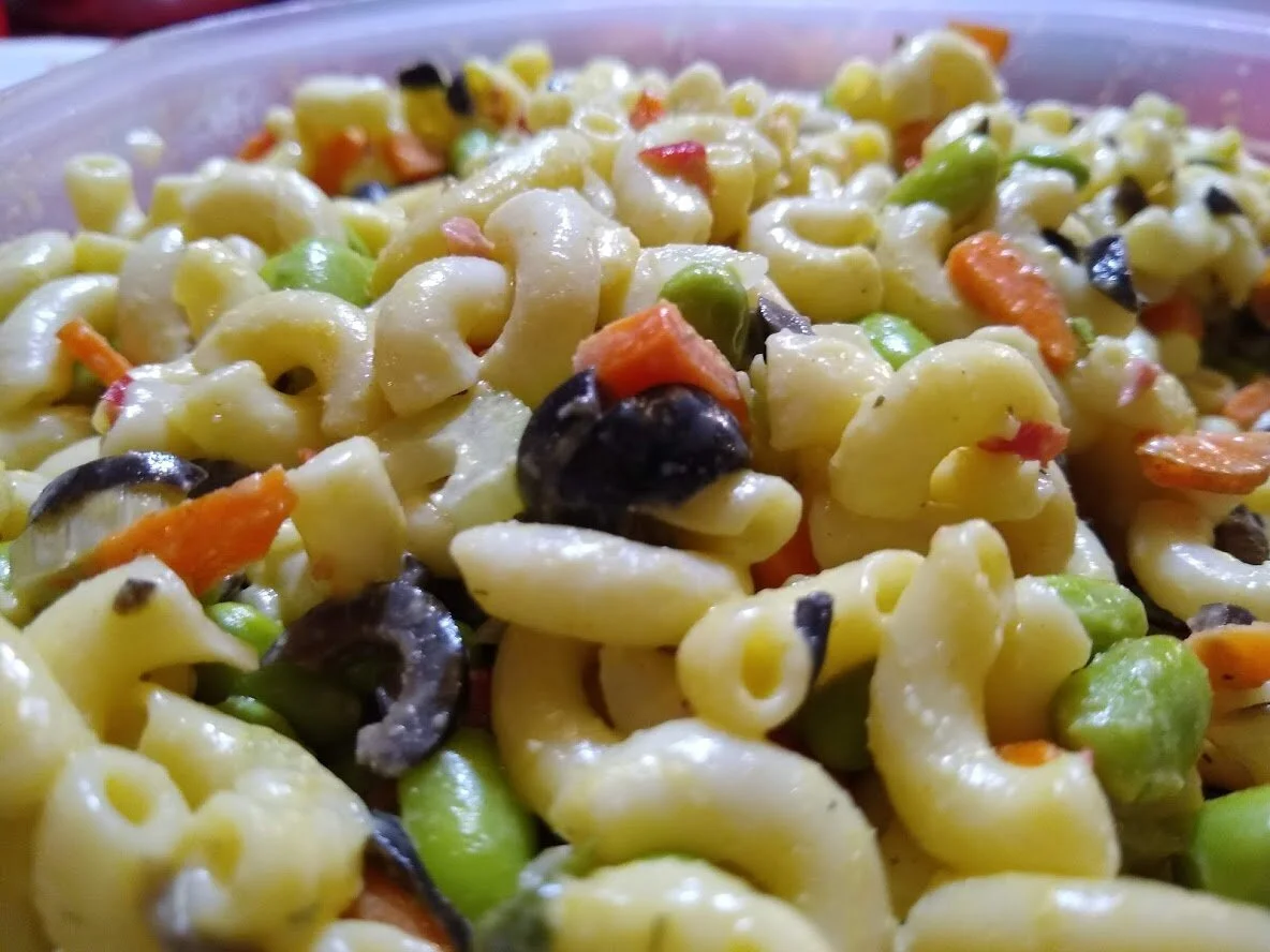 Pasta salad at Vegmas 3.0 - A Compassionate Christmas Celebration.jpg