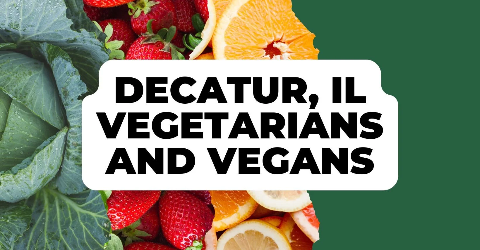 Logo for our Decatur, IL Vegetarians and Vegans Facebook support group