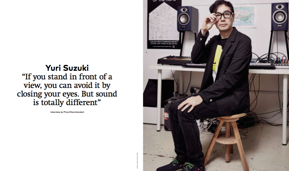 Yuri Suzuki, Icon Magazine, November 2019