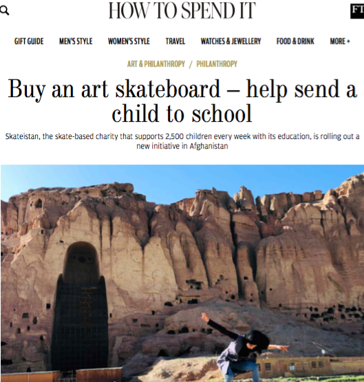 The Skateroom, Financial Times’ How to Spend It, June 2020