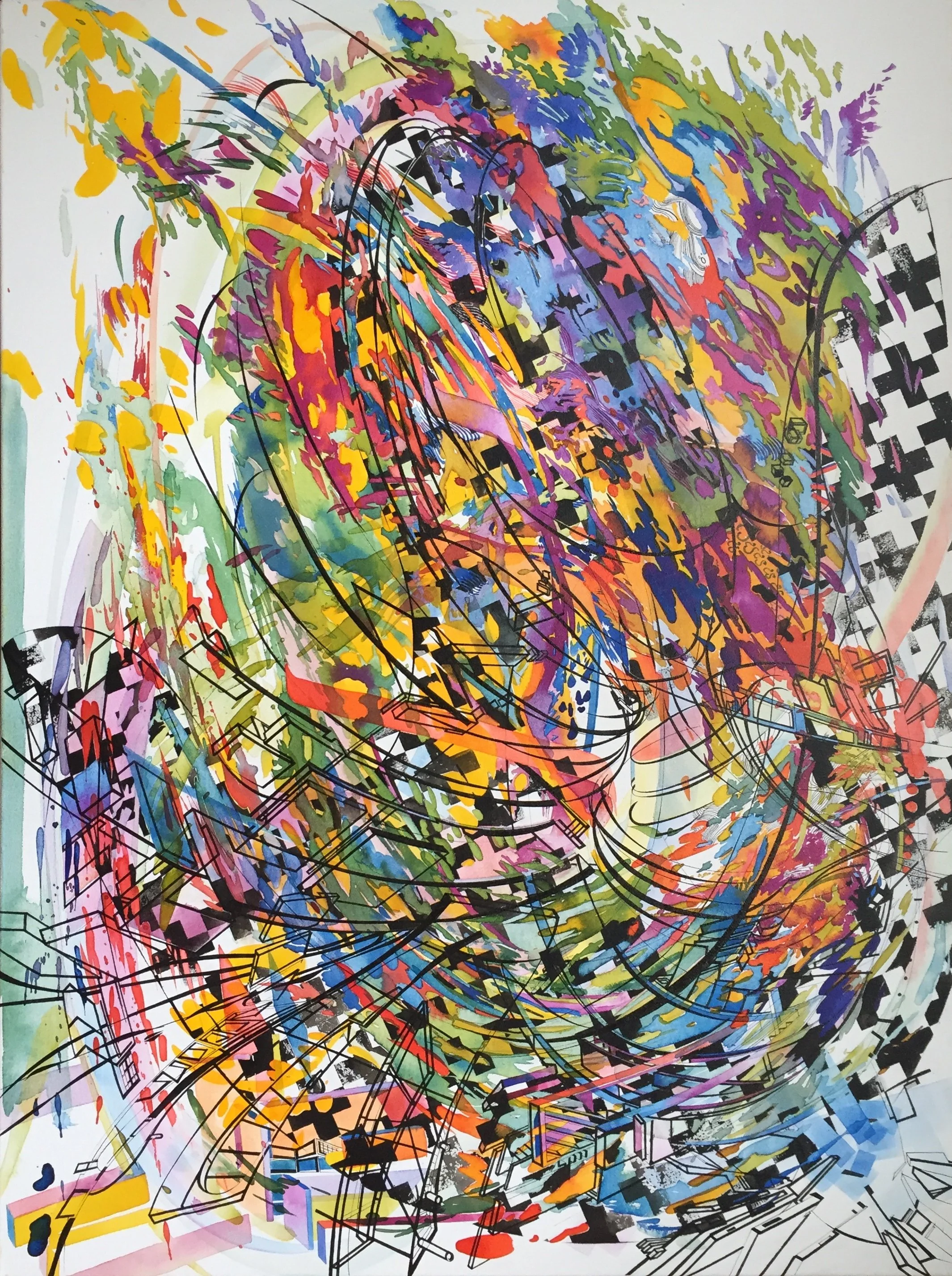  acrylic on canvas, 48”X36” 