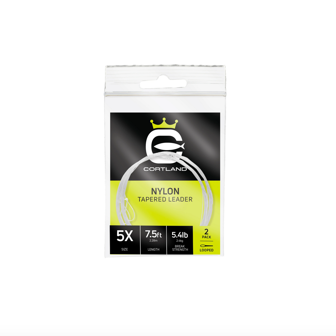 Cortland Line - Nylon / Mono Leader - 7.5' - 2 Pack