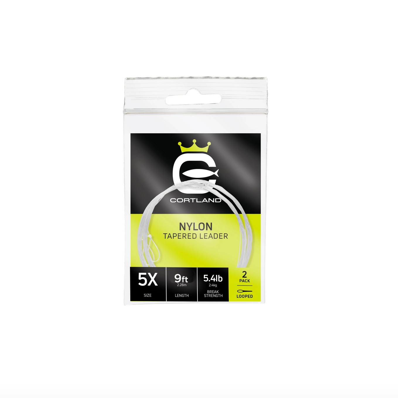 Cortland Line - Nylon / Mono Leader - 9' - 2 Pack