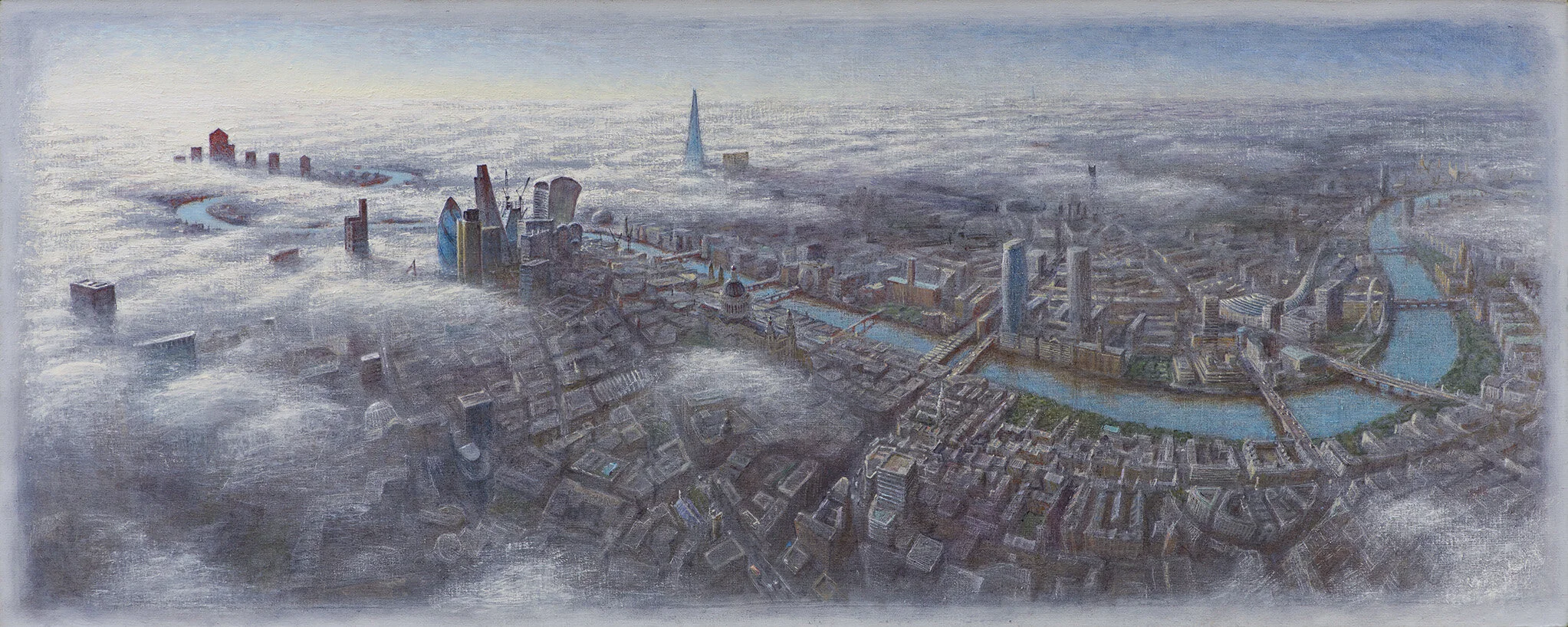 Flightpath 51 x 128cm oil on canvas
