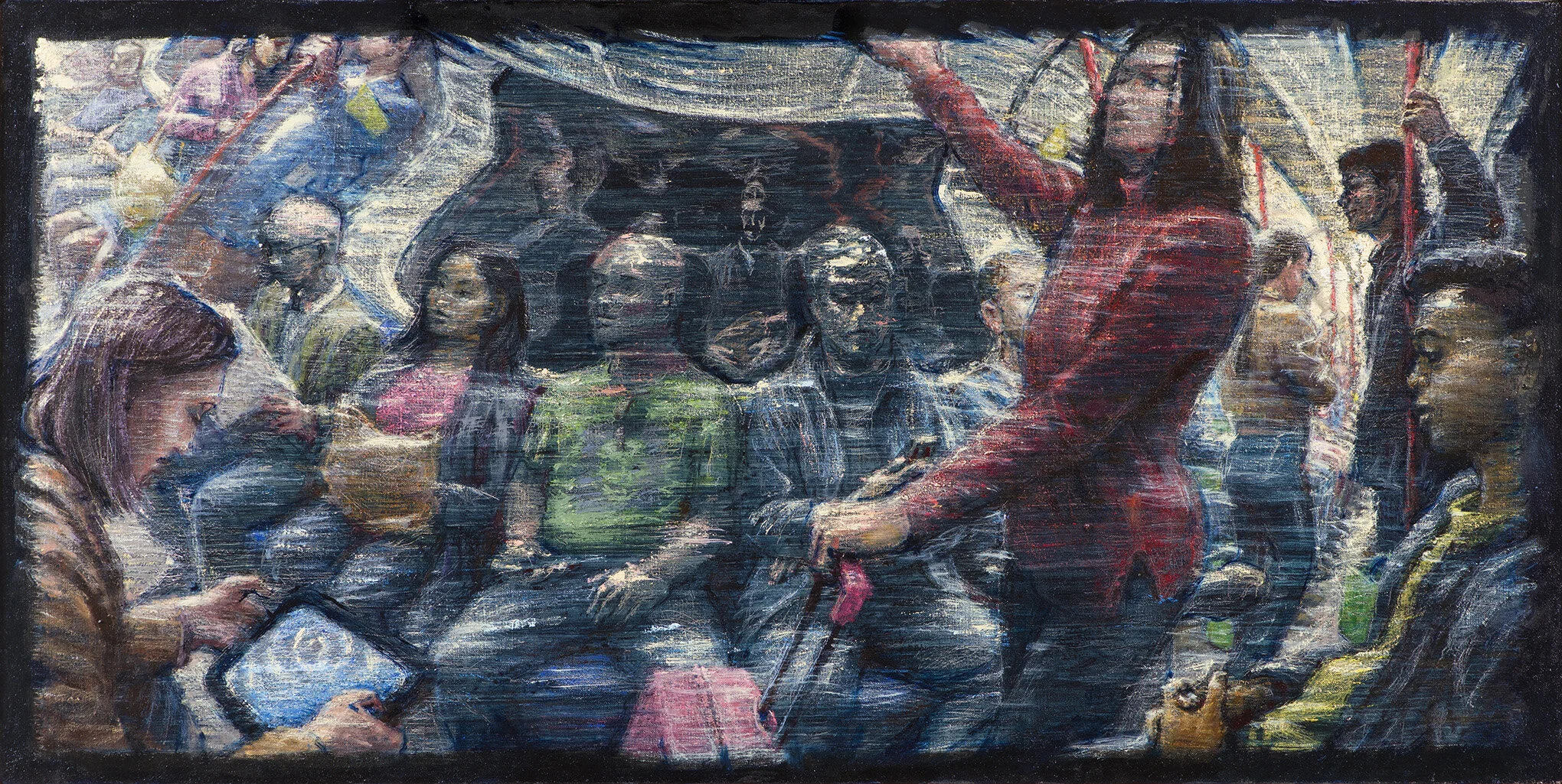 Central 51 x 102cm oil on canvas
