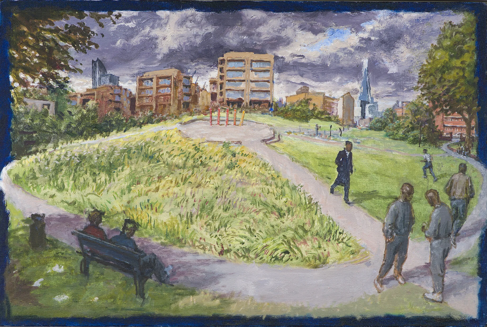 Park 51 x 77cm oil on canvas