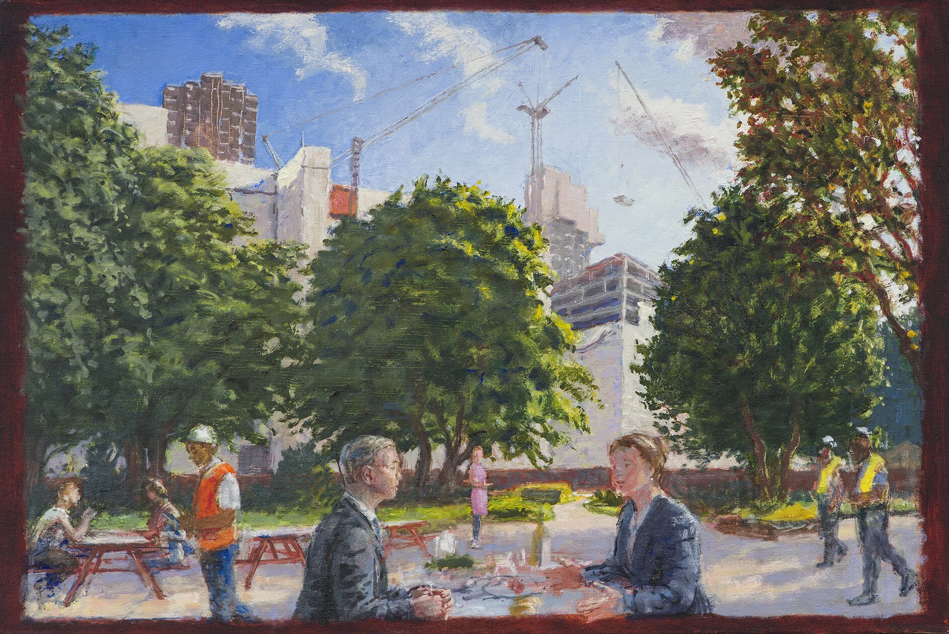 Elephant 51 x 77cm oil on canvas