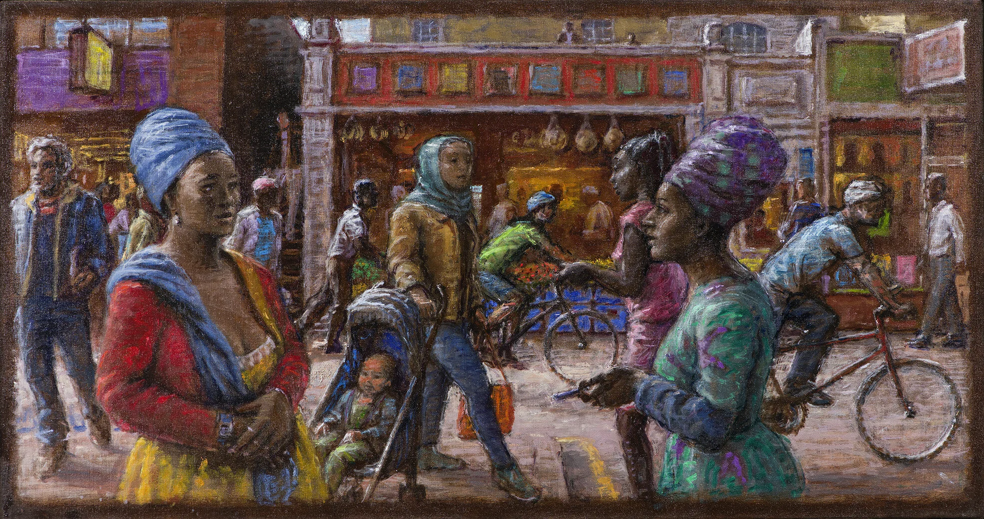 Fam 51 x 97cm oil on canvas