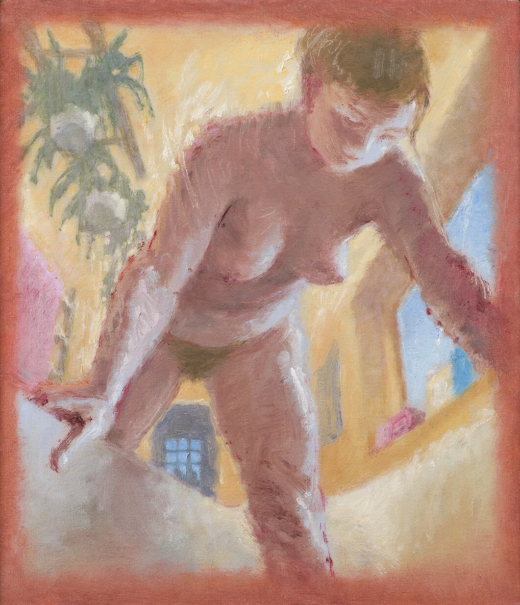 Bath 51 x 45cm oil on canvas