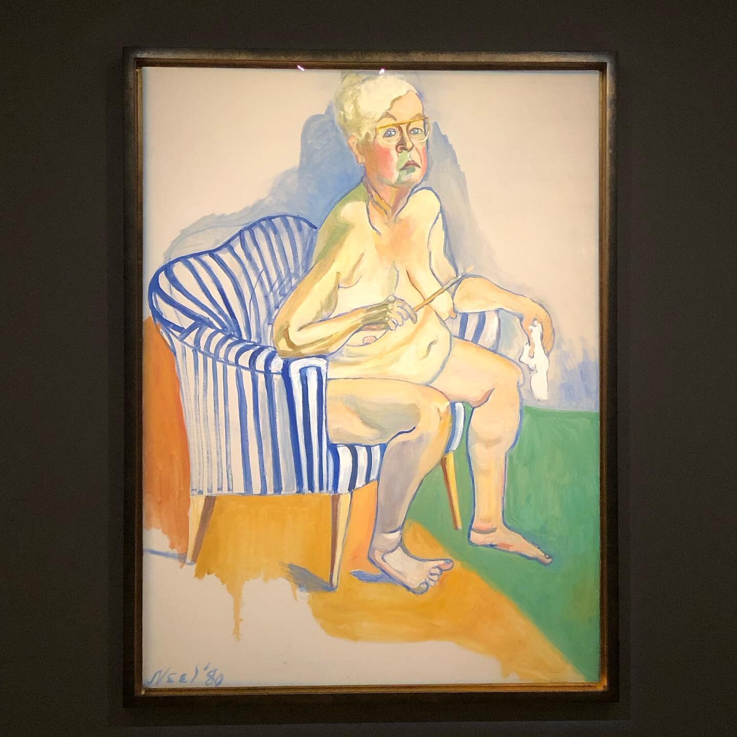 ... followed by another late-in-life self portrait, this time by the amazing Alice Neel at her retrospective Hot Off The Griddle at the Barbican
.
.
.
@barbicancentre @aliceneelartist #galleryvisit #hotoffthegriddle #barbican #americanartist #twentie