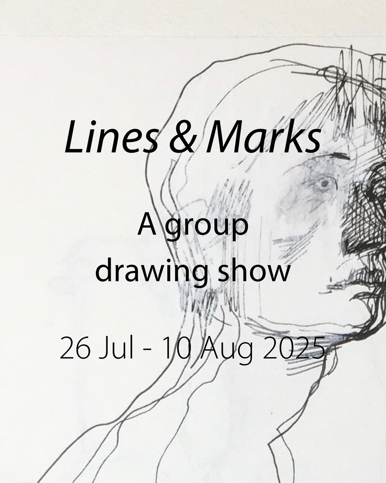 ✍️ Dates for the diary! Our next exhibition is coming soon&hellip;
〰️ Lines &amp; Marks, A Group Drawing Show 〰️

With work by @snook_charlotte @katemontgomerypainter @julianbell_studio @julianrobinolavarria @nick_bodimeade @nickbushstudio @thebarong