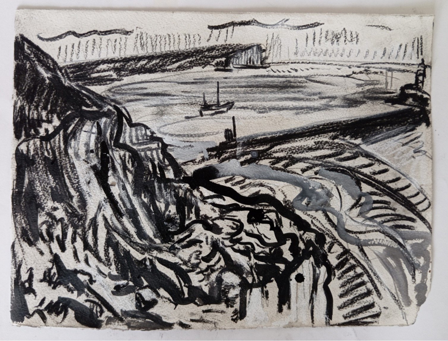 Breakwater from Gap in Cliffs