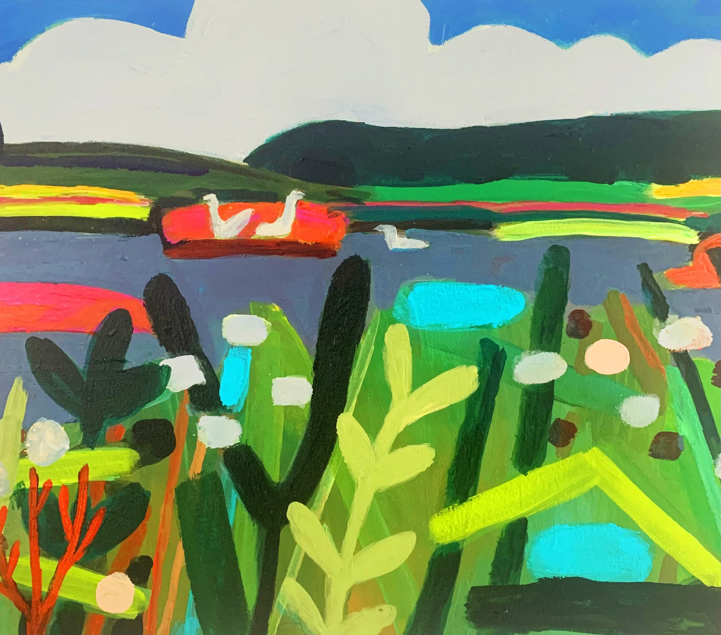 Summer, Lewes Nature Reserve | 41 x 50cm