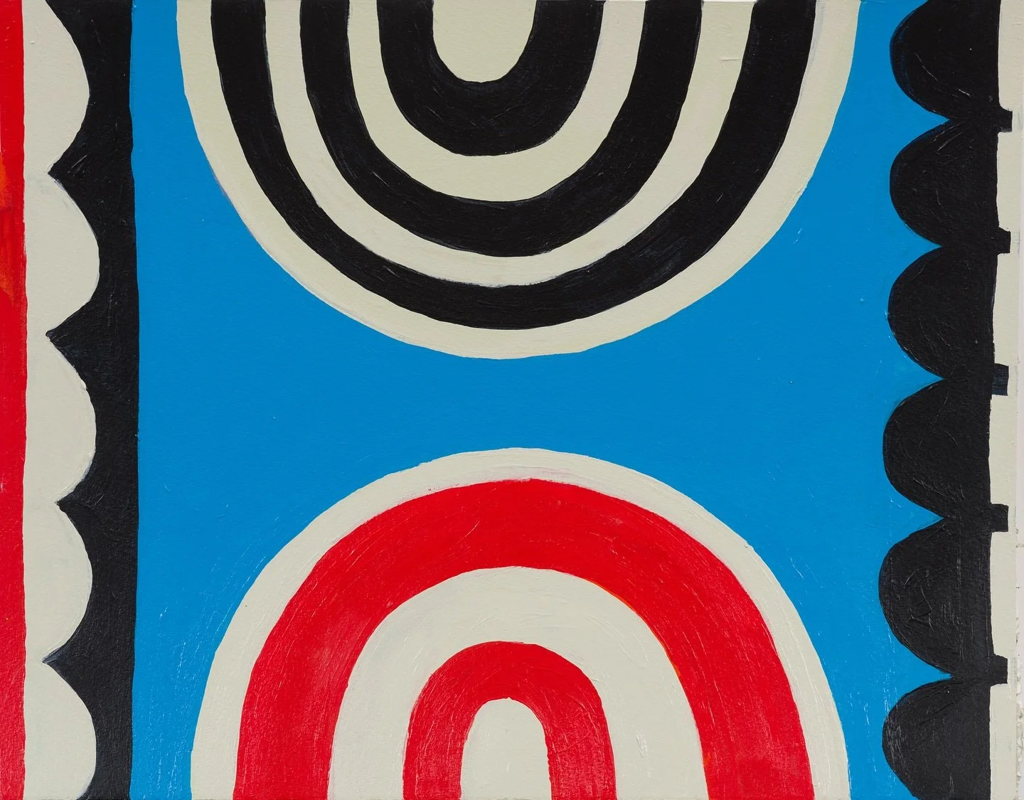 🔷🔺◾️ Vibrant abstract paintings by @jolambart on show at Hello Colour &ndash; opening this weekend! Part of @artwavefestival 2025.

These abstract works often draw on memories of Jo&rsquo;s time spent in Kenya, where she sketched her environment in
