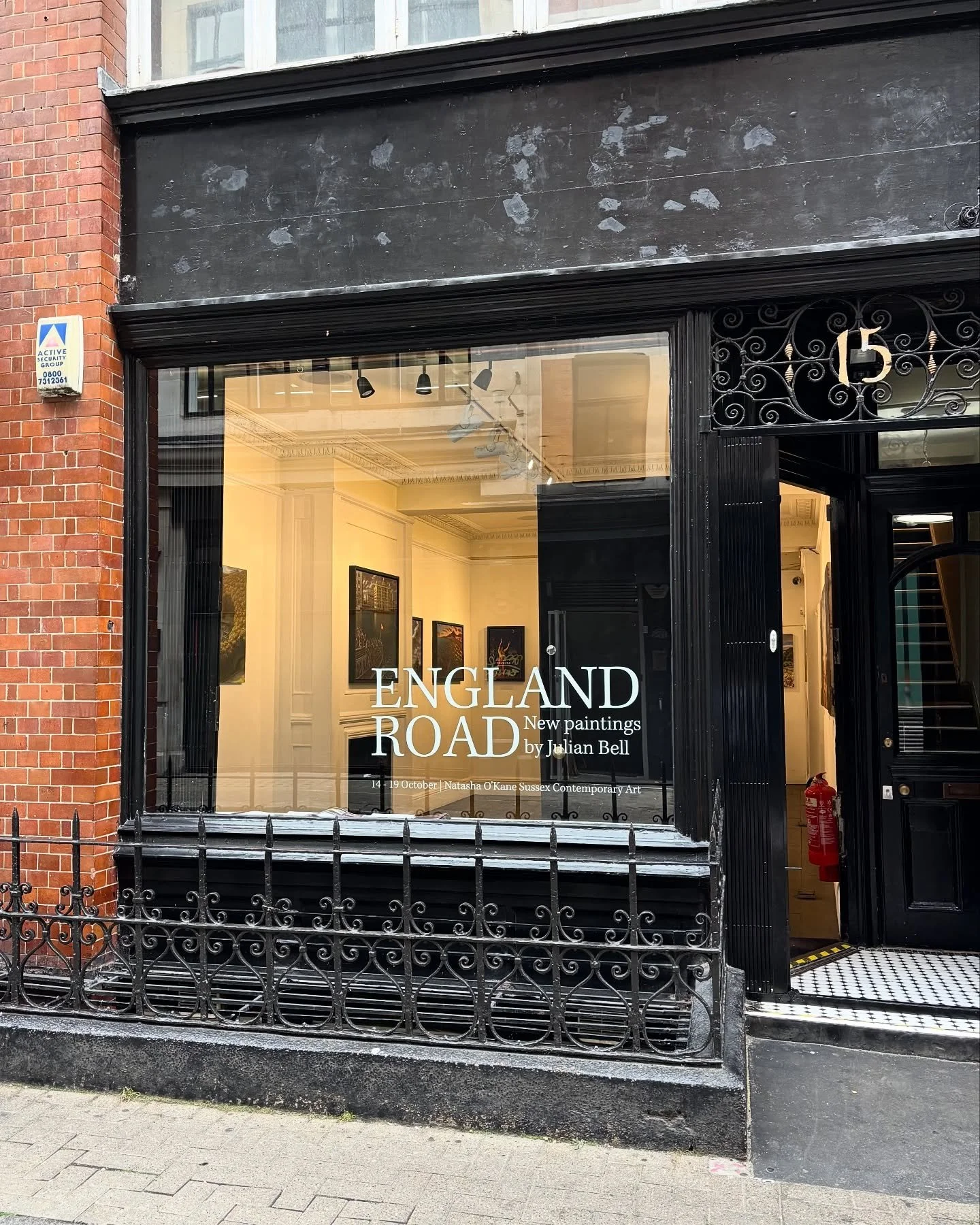 🥳 ENGLAND ROAD is open! New paintings by @julianbell_studio - This Land, This Road and Bloomsbury - plus a selection of paintings from the last decade. 

We&rsquo;re here at 15 Bateman Street, London, W1D 3AQ - tell your friends 🙏

11am - 7pm daily