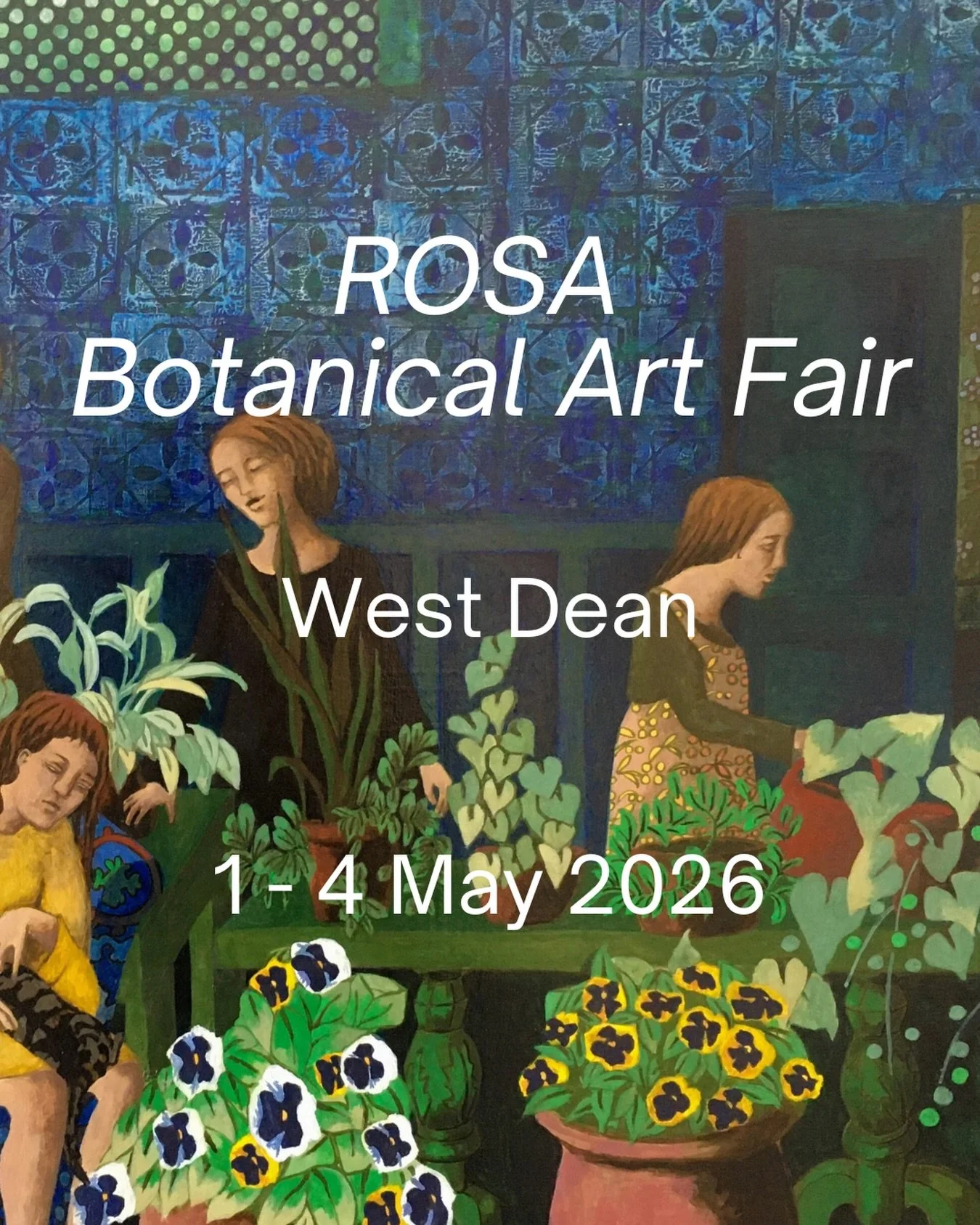 ✍️ Dates for your 2026 diary! We are very excited to be a founding gallery for the ROSA @botanical.artfair, brought to you by @therosamag and @westdeancollege 🌸 Exhibiting artists: @janehansfordartist @julianrobinolavarria @katemontgomerypainter @l.