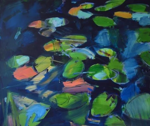 Gorgeous large paintings by Nick Bodimeade ready for Affordable Art Fair Battersea 4-8 March. Lily pads, sunsets, herds and a certain country lane&hellip; all inspired by Nick&rsquo;s immediate landscape and his travels. 
.
.

@affordableartfairuk #a