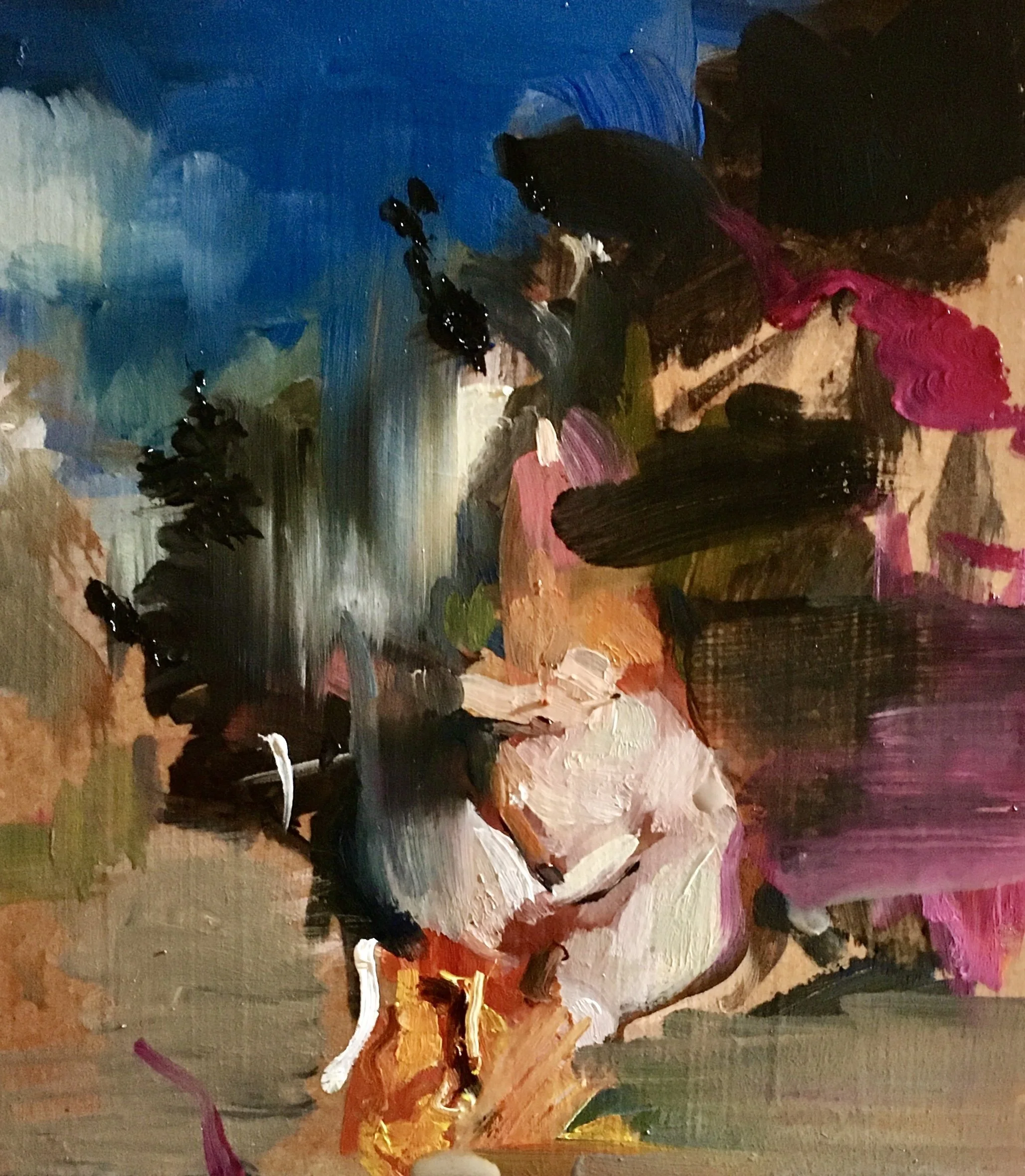 Charlotte Snook A Goose of Winchester oil on board 17cm x 15cm £600 .jpg
