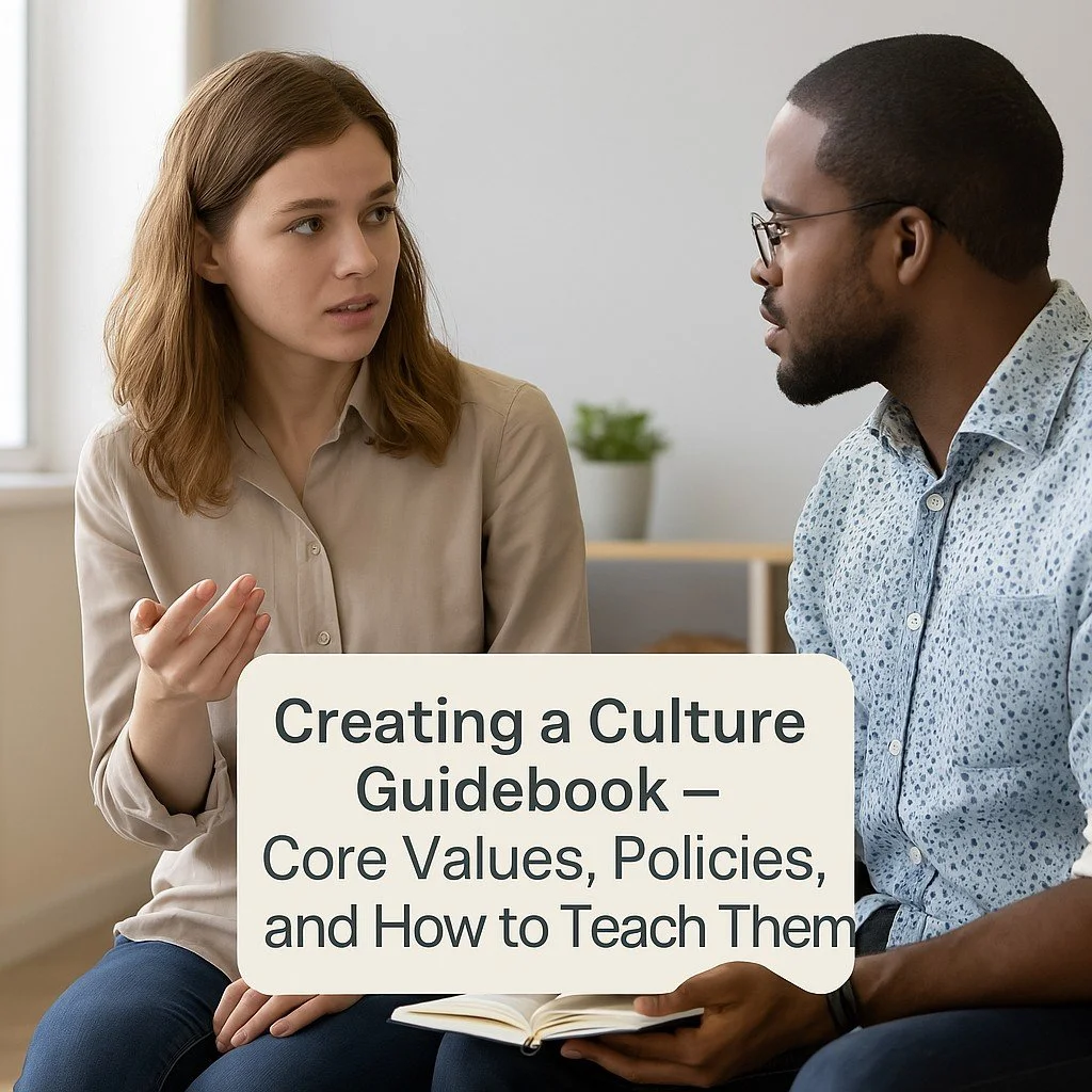 Creating a Culture Guidebook – Core Values, Policies, and How to Teach Them