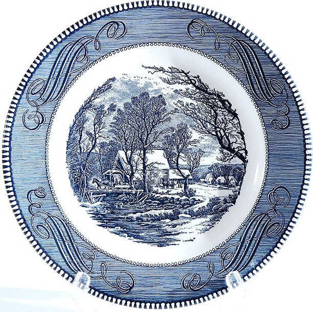 Currier and Ives plate