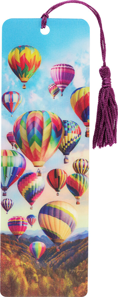 Hot Air Ballons 3-D Bookmark